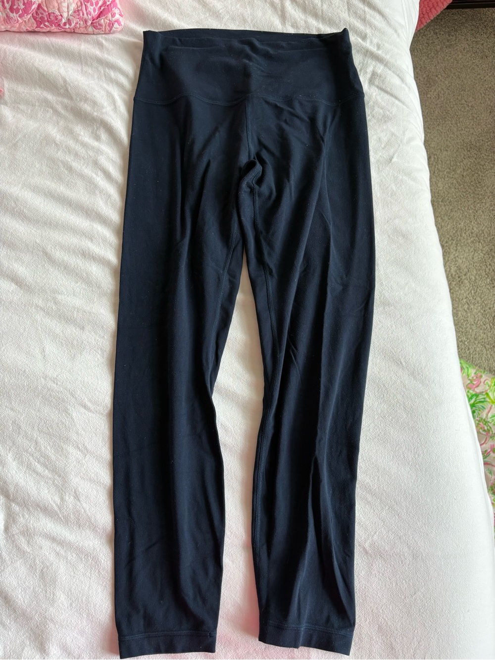 lululemon athletica Align Navy Blue Workout Leggings, Size 8